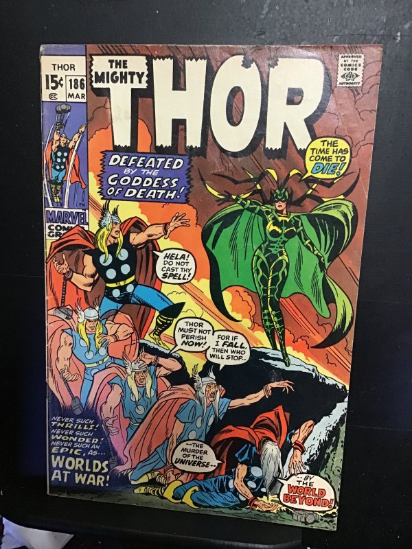 Thor #186 (1971) mid grade Hella goddess of death! VG/FN Wow! Thor movie Chi!