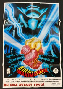 RICK VEITCH MAXIMORTAL FOLDED PROMO POSTER 1992 GREAT CONDITION 35 x 23 UNFOLDED