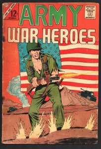 Army War Heroes #1 1963-Charlton-First issue.-American Flag cover-Death on D-...