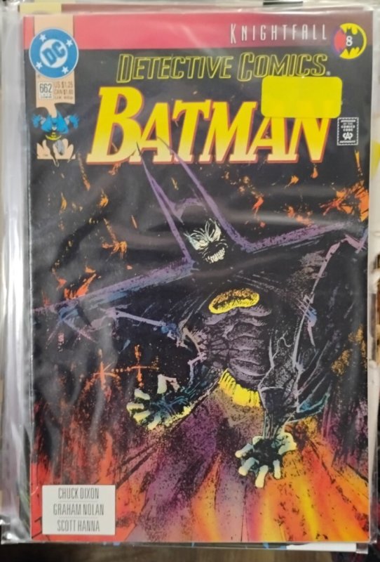DETECTIVE COMICS  # 662 1993 DC BATMAN  KNIGHTFALL PT 8  DC  FIREFLY  RIDDLER