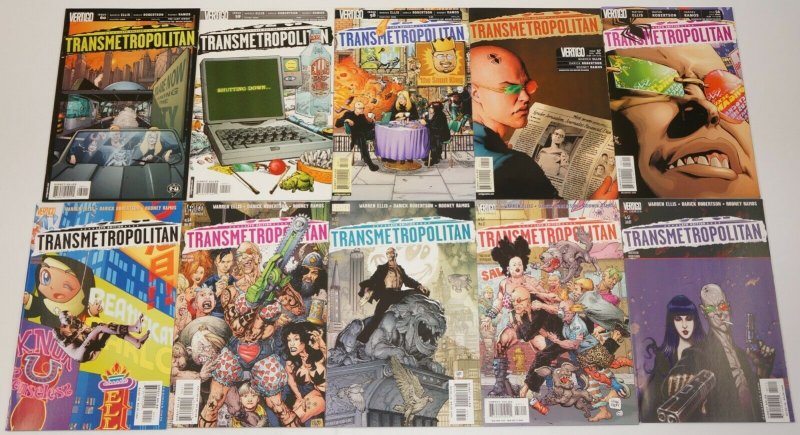 Transmetropolitan #1-60 VF/NM complete series Warren Ellis Darick Robertson 2nd 