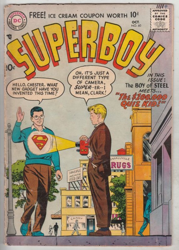 Superboy #60 (Oct-57) FN Mid-Grade Superboy