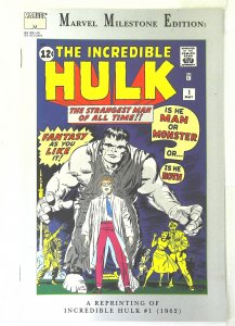 Marvel Milestone Edition  Incredible Hulk #1, NM + (Actual scan)