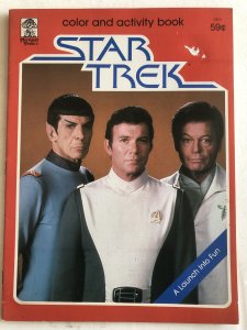 Star Trek coloring(A launch into fun)VG, 2 damaged pages