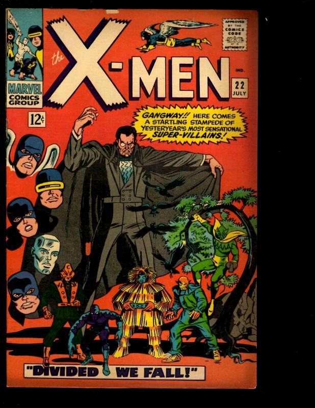 (Uncanny) X-Men 22 FN- Marvel Comic Book Cyclops Beast Angel Iceman NE3