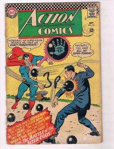 Action Comics #341 GD/VG DC Comics Comic Book Superman Sept 1966 DE29