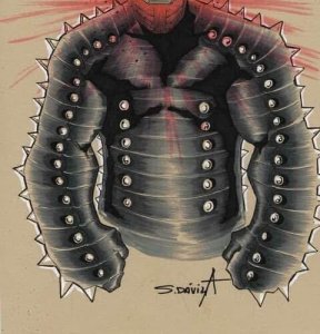 The Destroyer Marvel Original Art by Sergio Dávila – Asgardian Armor A4 Signed