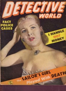 DETECTIVE WORLD 1946 JAN PRETTY BLONDE PHOTO COVER VG