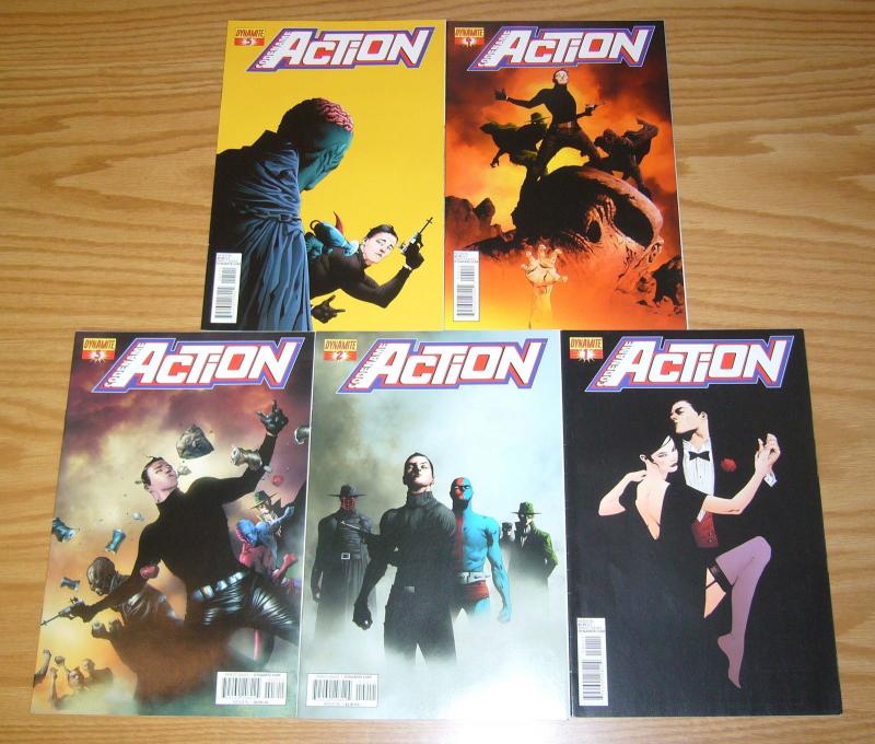 Codename: ACTION #1-5 VF/NM complete series - jae lee variants -green hornet set