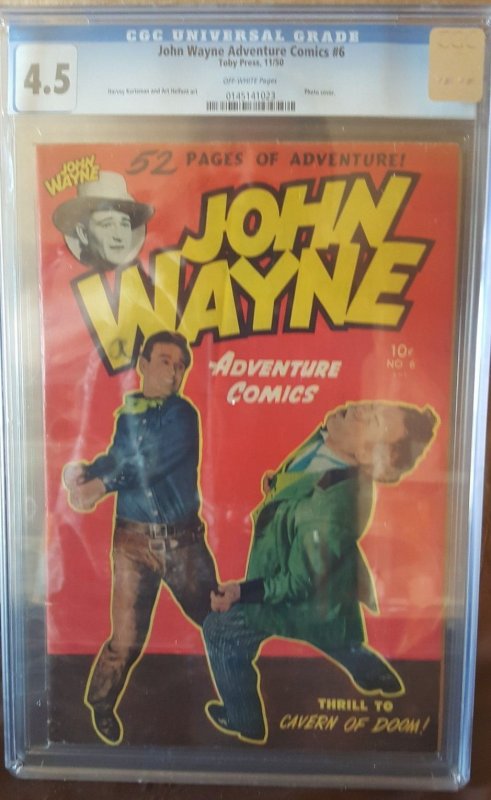 John Wayne Adventure Comics #6 (1951) CGC 4.5 VG+