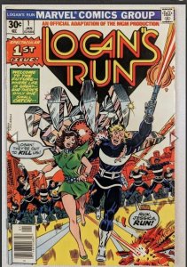 LOGAN'S RUN #1 FN 6.0 1st ISSUE GEORGE PEREZ MGM MOVIE ADAPTATION