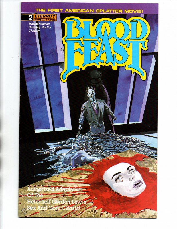 Blood Feast #1 & 2 Set - Sex Horror - Eternity - 1991 - VG