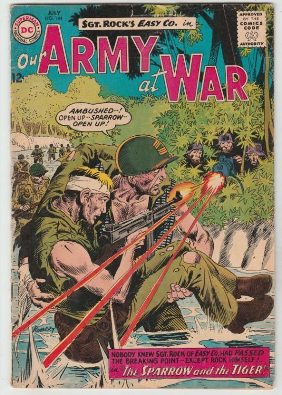 Our Army at War #144 (Jul-64) FN+ Mid-High-Grade Easy Company, Sgt. Rock