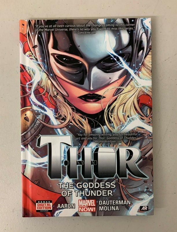 Thor Volume 1 Goddess of Thunder 2015 Hardcover Aaron Dauterman Molina