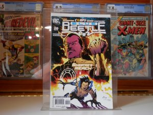 Blue Beetle #20  (2007) - Jaime Reyes! Sinestro cover