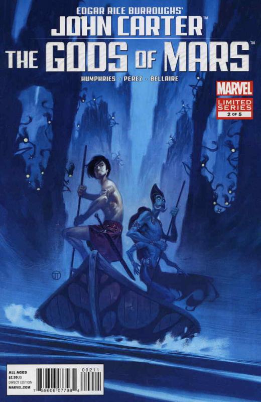 John Carter: The Gods of Mars #2 FN; Marvel | save on shipping - details inside