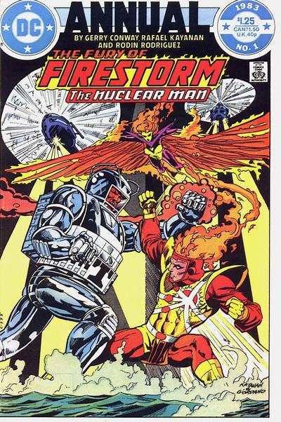 Fury of Firestorm (1982 series) Annual #1, VF+ (Stock photo)