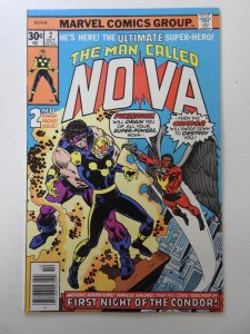 Nova #2 (1976) Richard Ryder as Nova!! Beautiful VF+ Condition!