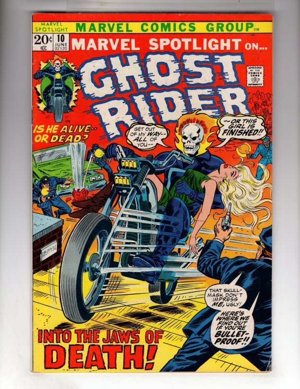 Marvel Spotlight #10 (1973) Early Ghost Rider appearance!  / BRZ2
