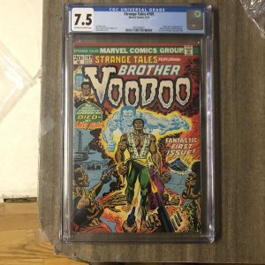 Strange Tales #169 (1973) 1st Brother Voodoo/Jericho Drumm and Origin CGC 7.5