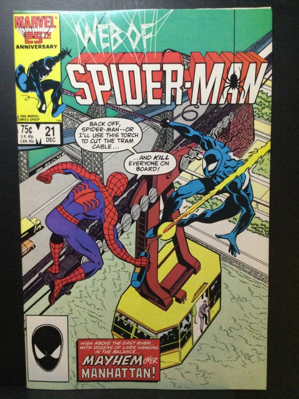 Web of Spider-Man #21 Direct Edition (1986)