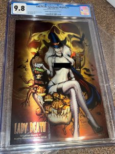 Lady Death Cataclysmic Majesty 1, Naughty Hallowicked Metallic Variant CGC 9.8