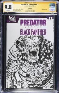 Predator Vs Black Panther (2024) # 1 (CGC 9.8 SS) Signed & Sketch Tim Vigil