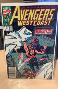Avengers West Coast #62 Newsstand Edition (1990) 7.5 VF-