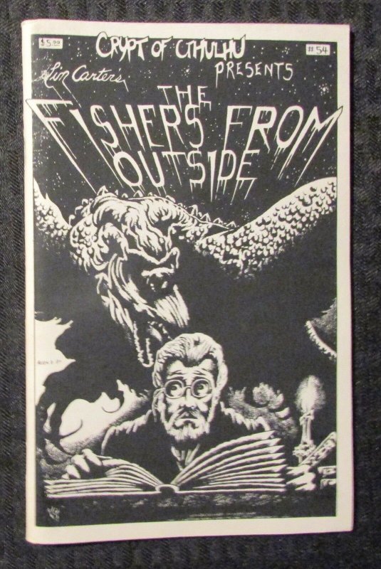 1988 CRYPT OF CTHULHU Fanzine #54 FN+ 6.5 Lin Carter Fishers From Outside