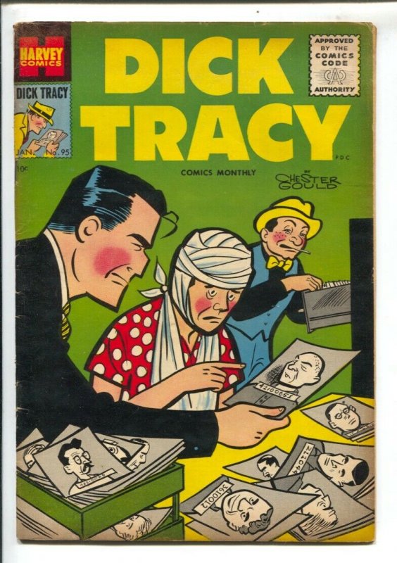 Dick Tracy #95 1956-Harvey-Chester Gould art-crime stories-Girl Friday-mug sh...
