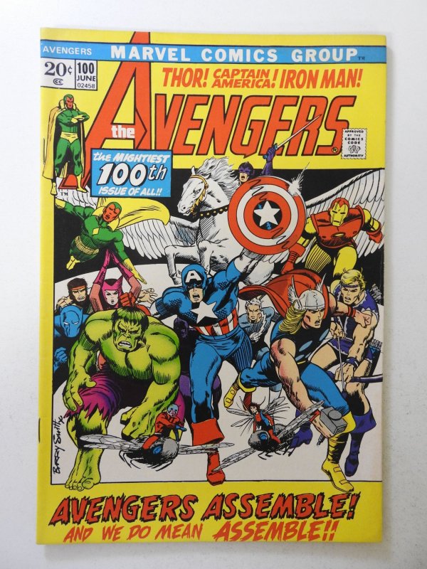 The Avengers #100 (1972) FN Condition! stain bc