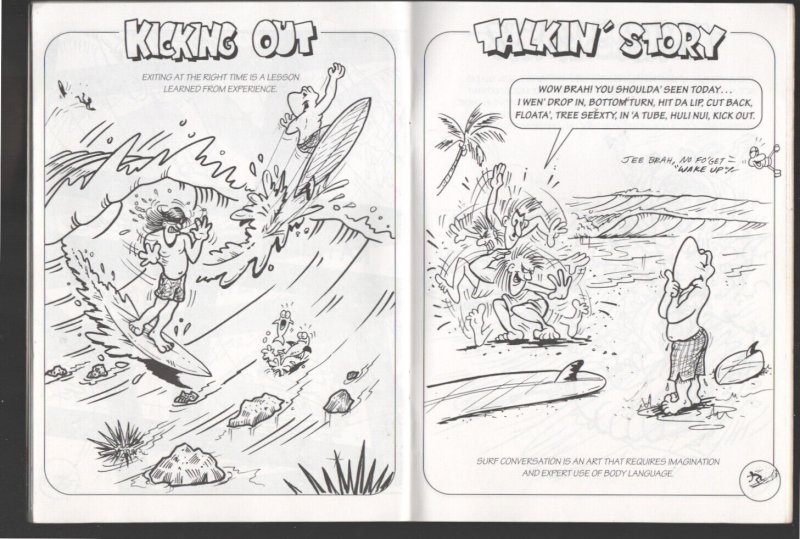 How Fo' Surf #1 1995-Patrick Ching comic book style art-Autographed by Patric...