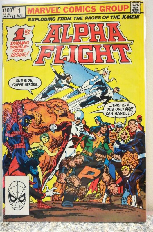 Alpha Flight #1 1983, Marvel Comics grade 7.0 fine condition 