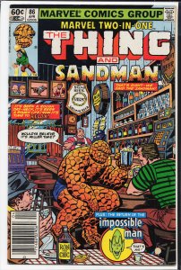 Marvel Two-in-One #86 (1982) The Thing