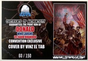 Donald Who Laughs vs Dark Brandon NYCC 2024 Exclusive RAW/FOIL SET W/COA