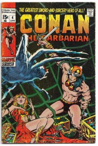 Conan the Barbarian #4 (1971) VG