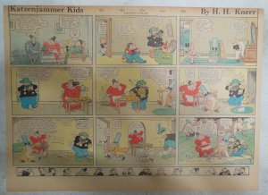 The Katzenjammer Kids Sunday by Knerr from 9/4/1938 Size: 11 x 15 inch