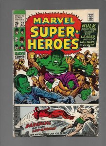MARVEL SUPER HEROES #27 - LEADER AND HIS LEGIONS OF DEATH! - (6.0) 1970