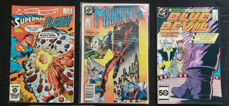MISC DC 10PC (FN) COPPER AGE, SUPERMAN & FLASH, MANHUNTER #1, FIRESTORM 1981-88