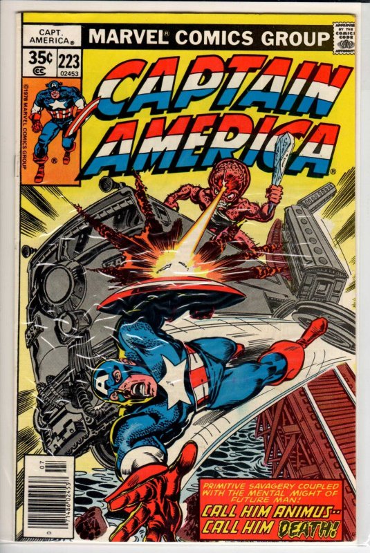 Captain America #223 Regular Edition (1978) 6.0 FN