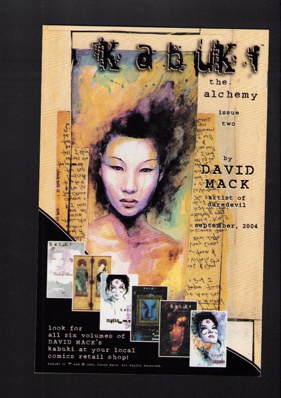 Kabuki #1 - SIGNED BY DAVID MACK! (9.0/9.2) 2004