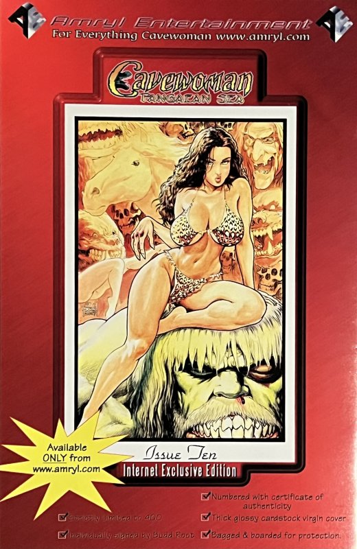 Cavewoman: Pangaean Sea #10 (2007) 3. Cover lot. Regular, Special and Gold Foil