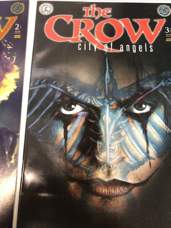 The Crow City Of Angels (1996) Set Issue # 1-3 • Kitchen Sink Press • Hole •Bush