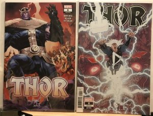 Thor #6 1st/2nd Print Lot Cates Zombies Moonlit Black Winter VFN/NM 