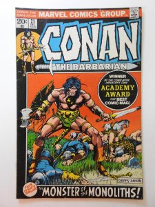 Conan the Barbarian #21 (1972) Monster of The Monoliths! Sharp VG+ Condition!