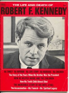 Life And Death Of Robert F. Kennedy 1968-Life Story of RFK-pix-interviews-VG