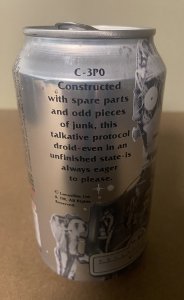 Star Wars Collector Pepsi Can #22 ( C-3PO )  / September  1999