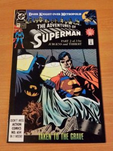 THE ADVENTURES OF SUPERMAN #467, VF, Thibert, DC, 1987 1990, more in store