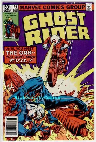 GHOST RIDER #54, VF+, Motocycle, Evil Orb, Movie, 1973, more GR in store