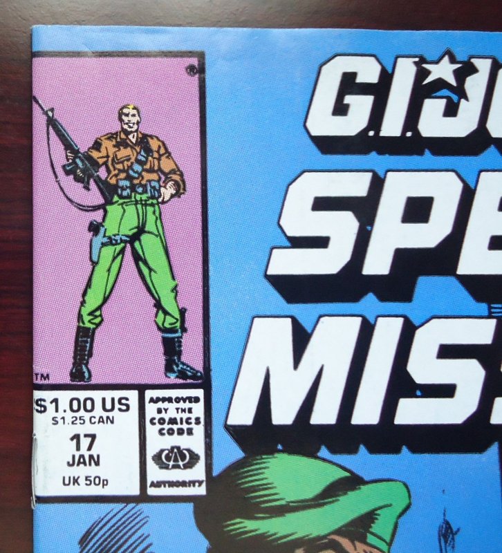 G.I. Joe: Special Missions #17 (1989) VERY FINE  Variant error cover